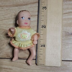 Vintage Baby Boy Doll Kid Kore 2001 Blonde Blue Eyes Yellow Orange Y2K Toys Play
